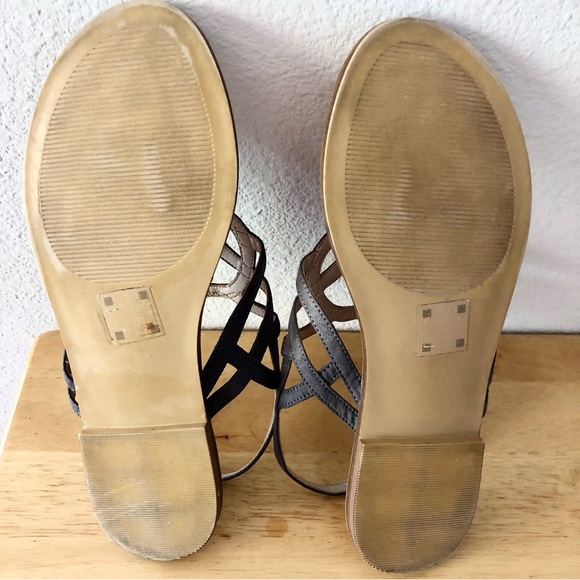 Market & Spruce Irene Style Grey Sandals Womens Sz 8 Adjustable Great Condition - Picture 4 of 4